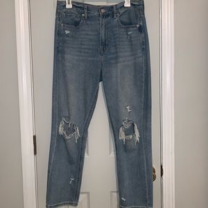 Distressed Mom Jeans